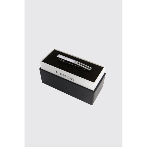 Limehaus Silver Onyx Tie Slide