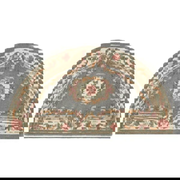 Shensi Grey Medallion Rug | Elegant Hand-Tufted Wool Rugs