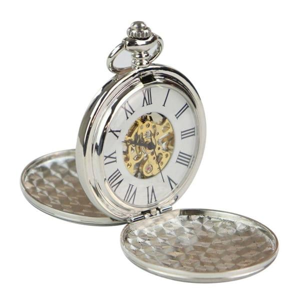 TruClothing Classic Mechanical Pocket Watch Peaky Blinders Vintage Skeleton Automatic