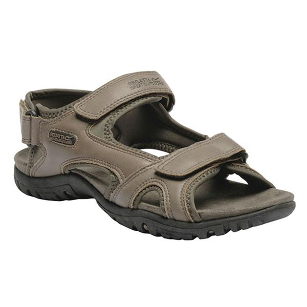 Regatta Great Outdoors Mens Haris Sandals - Walnut/Tree Top - Walnut/Tree Top - 57% Polyester/43% Other Fibres