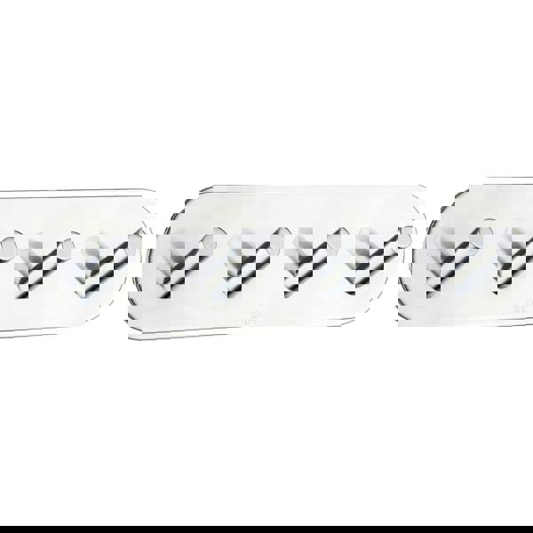 Chrome stainless steel quadruple towel hook