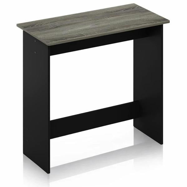 WALPLUS Simplistic Study Table, French Oak Grey/Black Crafted for Practical Use and Stylish Living Spaces