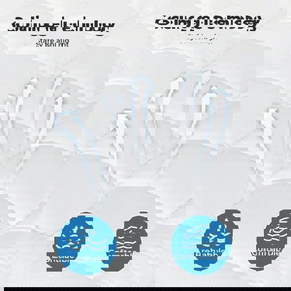 Lavio Quilted Mattress Protector King Thick Cooling Gel Memory Foam Bed Cover