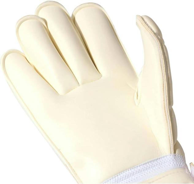 Close-up of white Optimum Mosquito MX Pro goalkeeper glove palm and fingers - Optimum