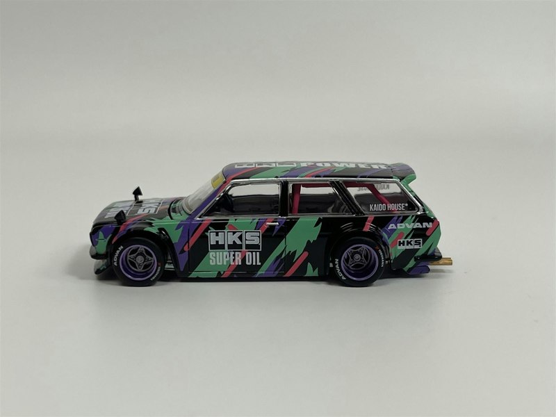 Mini GT Datsun Kaido 510 Wagon HKS V1 1:64 Scale Kaido House Mini GT KHMG144