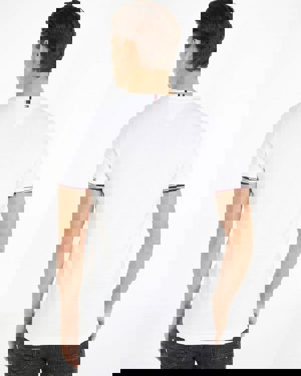 Tommy Hilfiger Tommy Logo Tipped Mens T-Shirt - White