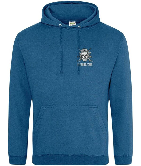 Bob Gnarly Surf Skull & Crossboards Classic Hoodie - Tropical Blue