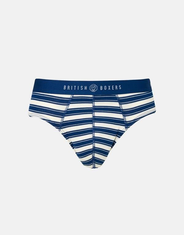British Boxers Multipack! 4 Pairs of Men's Bamboo Briefs - Maritime