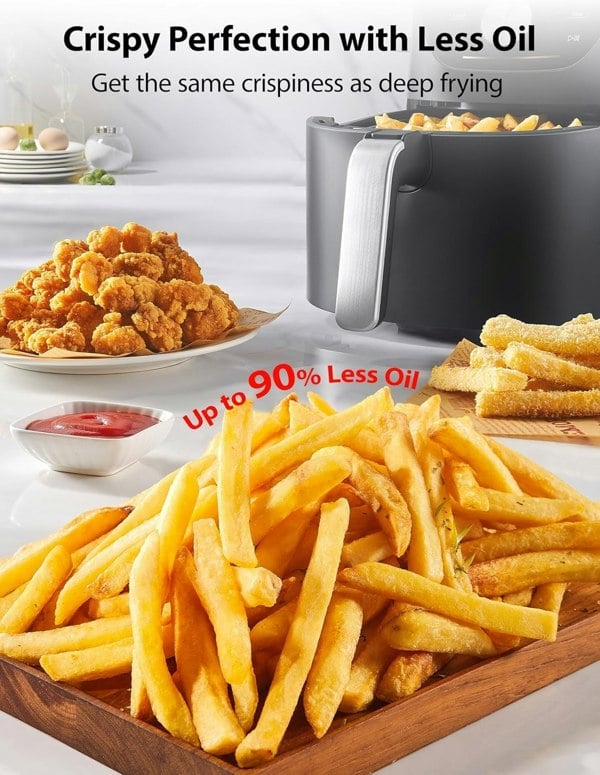 Toshiba 5.2L Air Fryer with Heat-Q Technology, 8 Preset Menus