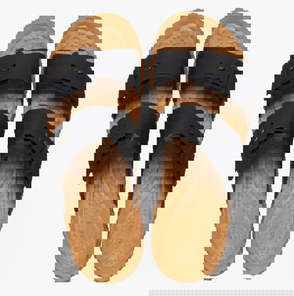 Crocs 209978-001 BROOKLYN WOVEN BUCKLE Womens Sandals Black