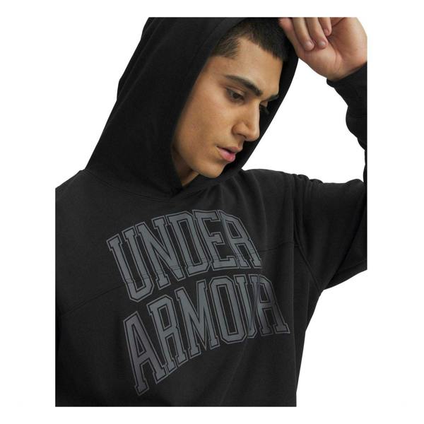 Under Armour Mens Rival Lightweight Relaxed Fit Hoodie - Black - 