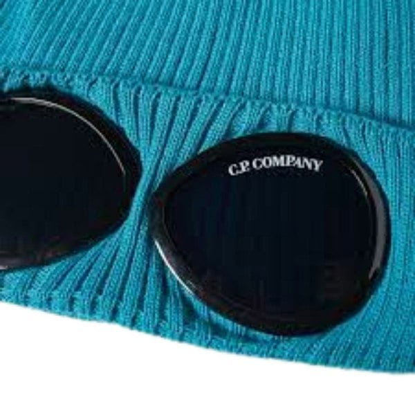 C.P. Company Tile Blue Beanie