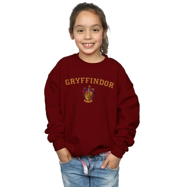 Harry Potter Girls Gryffindor Crest Sweatshirt - Burgundy