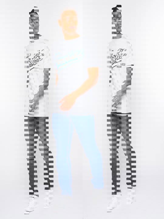 Crosshatch Cronstand T-Shirt Light Blue