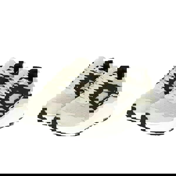 Crosshatch Mens Holywell Flyknit Trainers - Stone/White - 