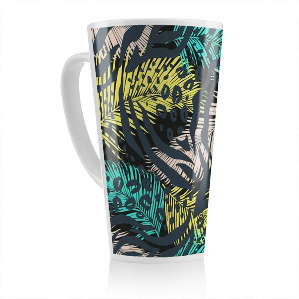 Benjamin Tate Design Animal & Tropical Print Latte Mug
