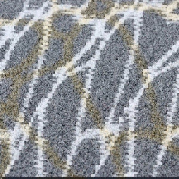 JVL Mega Mat Machine Washable Entrance Runner and Doormat Set, Floral