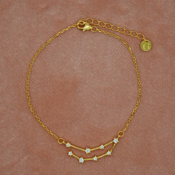 Gold Trip Capricorn Zodiac Constellation Bracelet