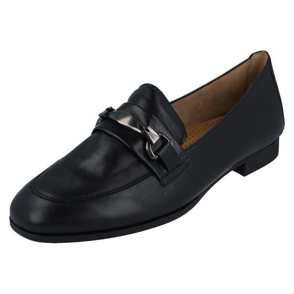 Gabor Ladies Gabor Smart Soft Leather Loafer With Chain Trim Accent 55.271