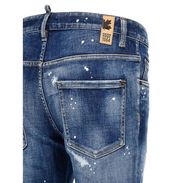 DSQUARED2 Super Twinky Jean Reinforced Worn Denim Wash Blue Jeans W30