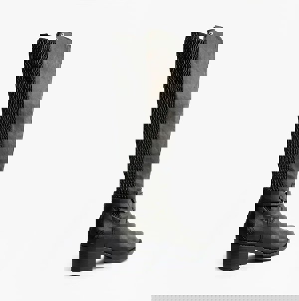 Rieker Womens Leather Tall Knee High Boots Black