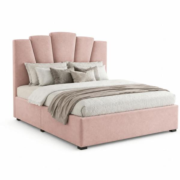 Great British Beds John Art Deco Divan Bed - Pink Plush