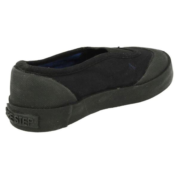 Sure Step Unisex Childrens Black Gusset Plimsolls 322-7305
