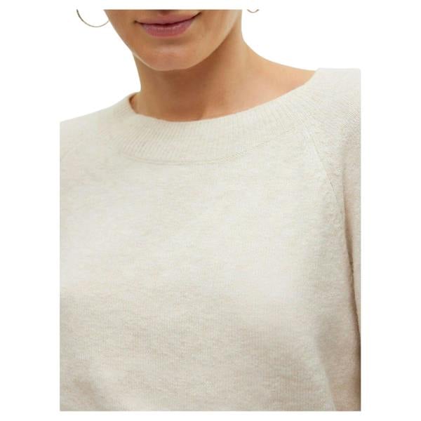 Vero Moda Womens/Ladies Doffy Knitted O-Neck Jumper - Birch Beige - 