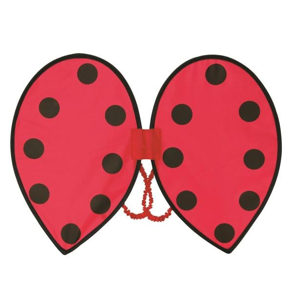 Bristol Novelty Childrens/Kids Ladybird Costume Wings - Pink/Black - 