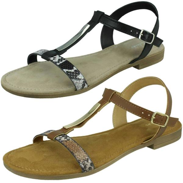 Clarks Ladies Clarks T-Bar Sandals Axelle Ray