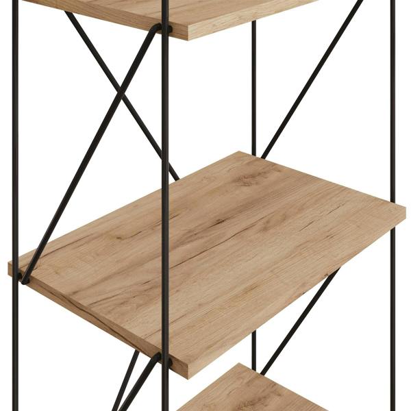 Timber Art Design Leyo 5 Tier Storage Rack Wotan Oak