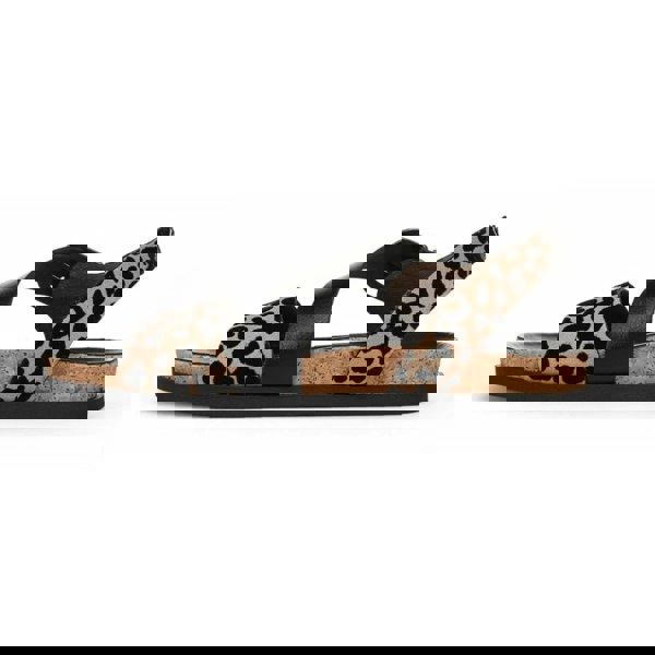 Blowfish Malibu Lance - Women's Leopard Brown Footbed Flat Sandals