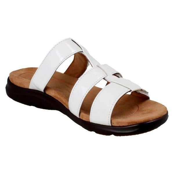 Clarks Ladies Clarks Triple Strap Summer Sandals Kitly Pearl