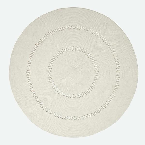 HOMESCAPES Crochet Braided Rug