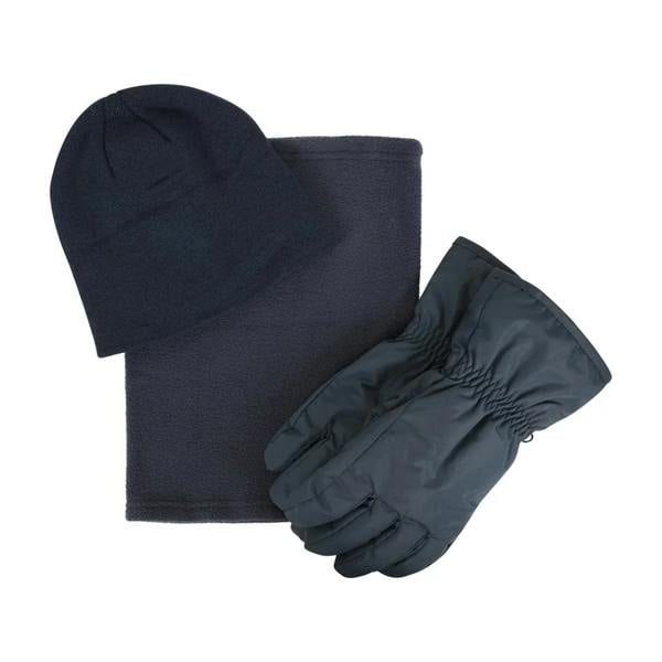 Mountain Warehouse Mens Hat Gloves And Scarf Set - Navy - 