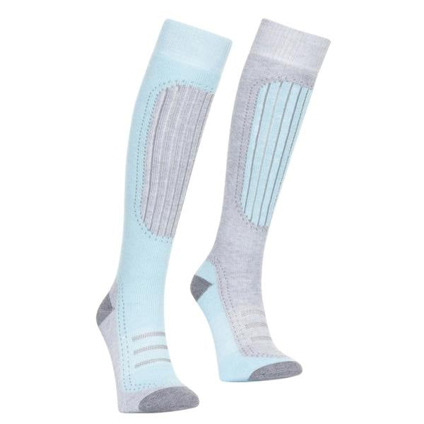 Trespass Womens/Ladies Janus II Ski Socks (Pack Of 2) - Mist/aqua - 