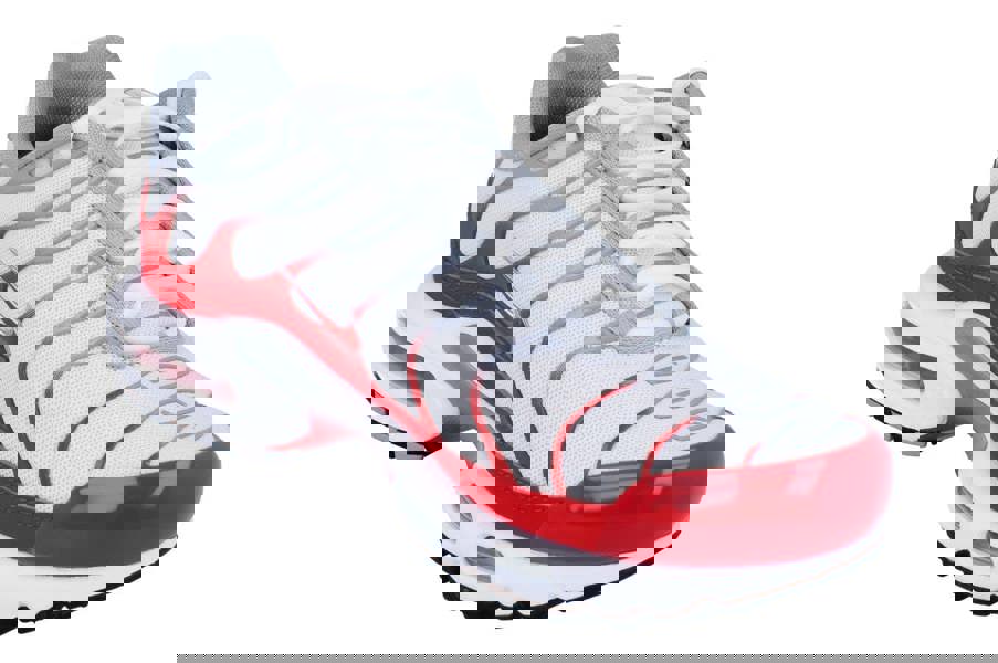 Nike Air Max Plus Mens If6224  101 - White University Red Wolf Grey 101 - Photo 3