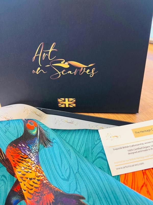 Art on Scarves The Silk Heritage Collection - Pheasants