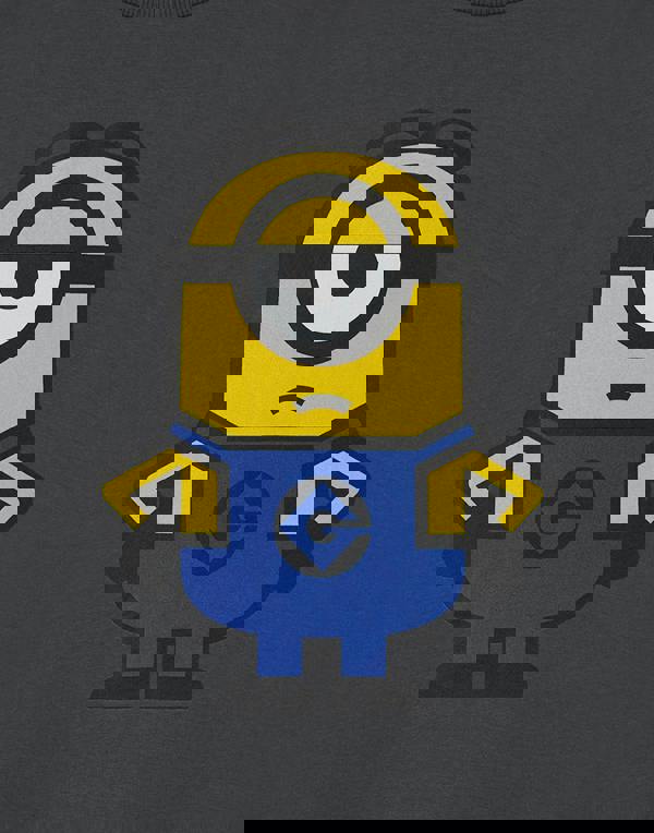 Minions Unisex Kids Grey Minion Short Sleeved T-Shirt