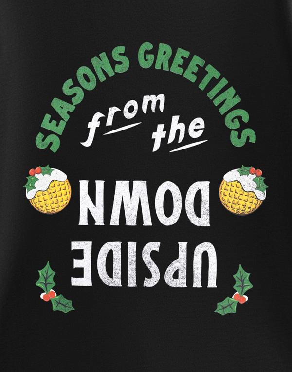 Stranger Things Unisex Black Season Greetings Short Sleeved T-Shirt