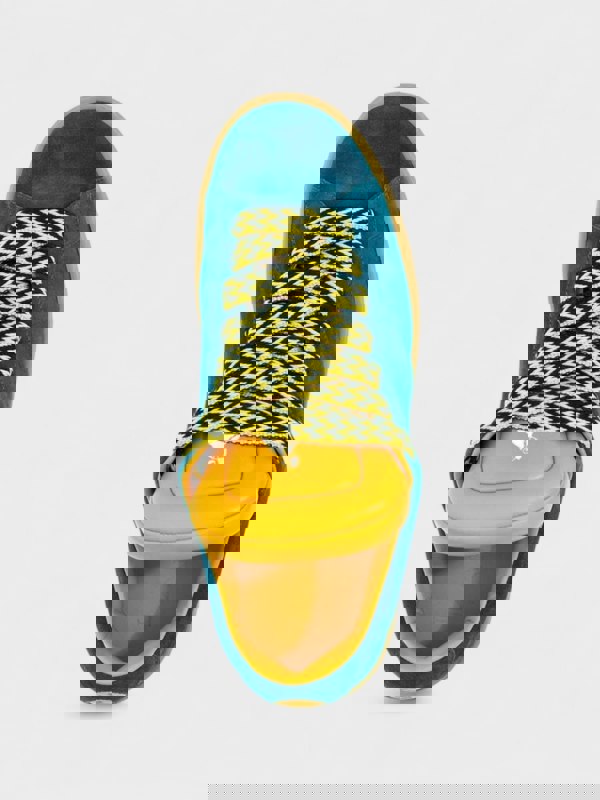 Lanvin x Future Hyper Curb Suede Sneakers Blue