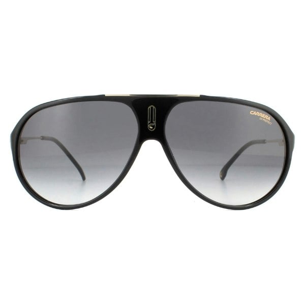 Carrera Sunglasses Hot 65 807/9O Black Dark Grey Gradient