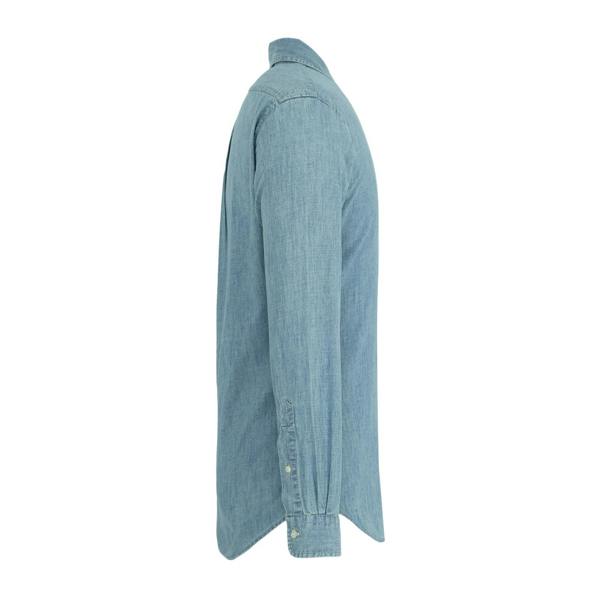 Ralph Lauren Mens Cotton Button Detail Shirt - Chambray - 
