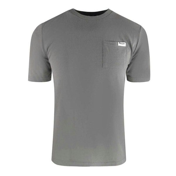 Aquascutum Mens Logo Chest Pocket T-Shirt - Grey