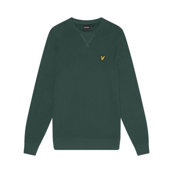 Lyle & Scott Mens Crew Neck Long-Sleeved Sweatshirt - Argyle Teal