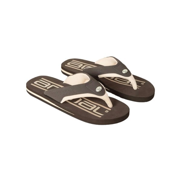 Animal Mens Jekyl Recycled Flip Flops - Brown