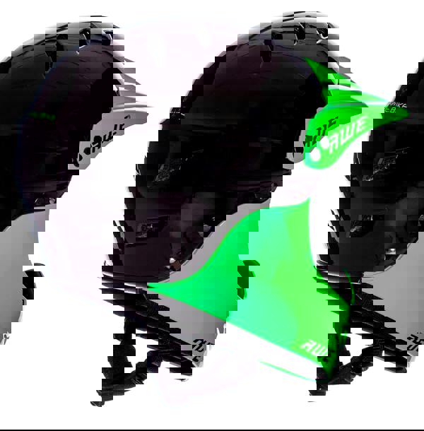 AweBlaze 16+/Adult Full Face BMX Bike Helmet Medium 55-58cm Black/Green