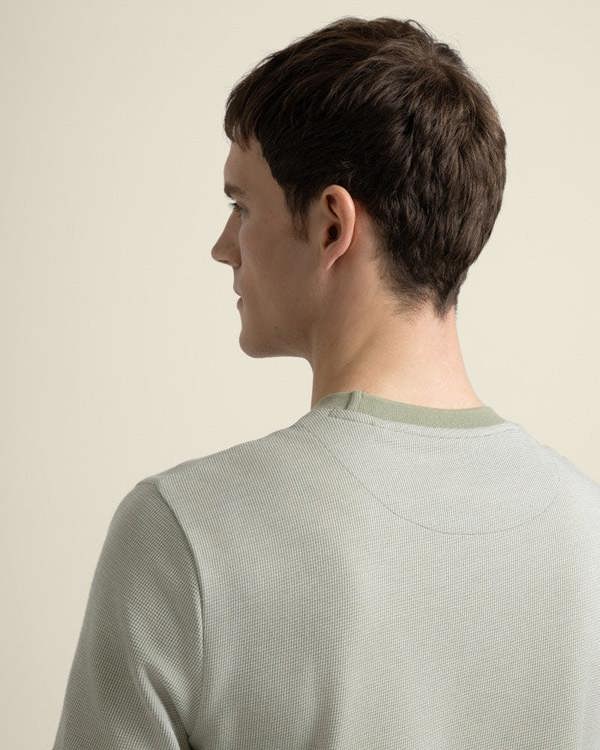 Larsson & Co Osvald - Jacquard Textured T-Shirt