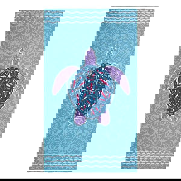 Mountain Warehouse Kids Turtle Microfibre Towel - Mint