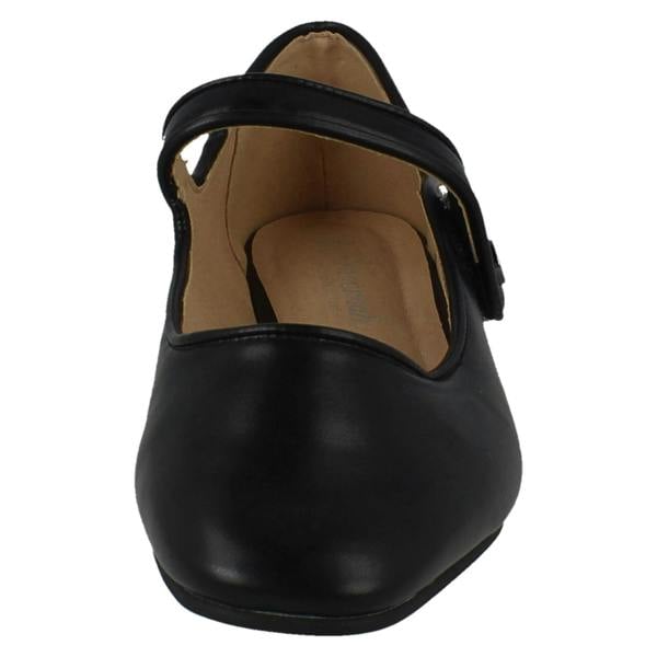 Savannah Ladies Savannah Hook and Loop Strap Mary Jane Style Shoes F80590